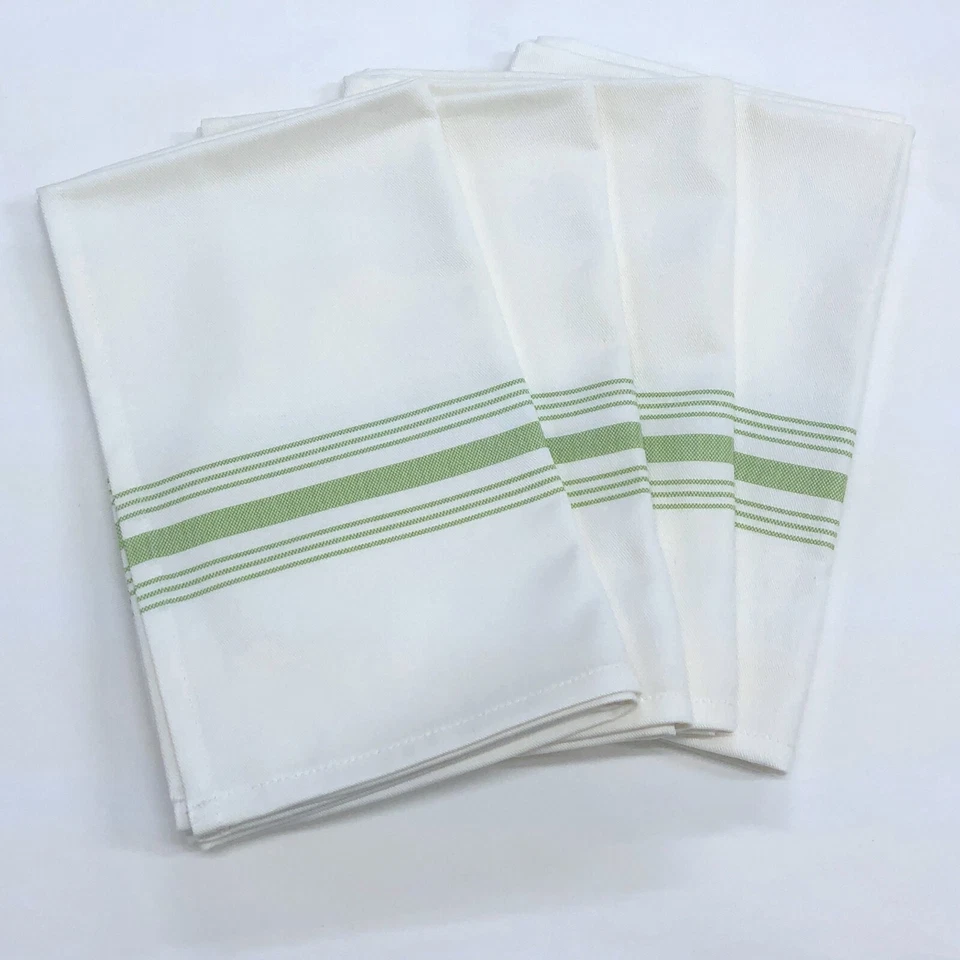 Bistro Stripe 100% Cotton Napkins, Set of 4, 18" x 22" - 18 Color Choices - Image 1 of 1