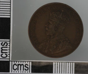 Canada 1917 GEORGE V QUINTA moneta da 1 centesimo - Foto 1 di 2
