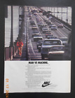 1979 Nike Man VS Machine running shoe sneaker bridge print AD Beaverton Oregon