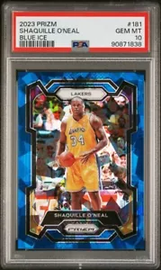 Prizm Shaquille O'Neal #181 2023 Blue Ice 88/125 PSA 10 LA Lakers - Imagen 1 de 2
