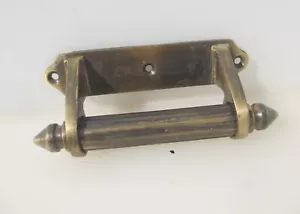 Vintage Brass Door Handle Pull Old Cupboard Sash Window Lift Antique STYLE 5"L - Picture 1 of 11