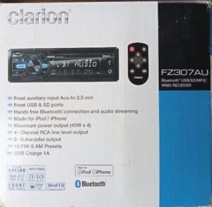 Clarion FZ307AU USB MP3 WMA Audio Bluetooth Car Entertainment System NIB