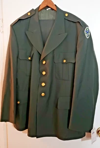 NWT DSCP Green Jacket Army Dress Coat 52R Pants Trousers 42S 278th Calvary Patch - Picture 1 of 10