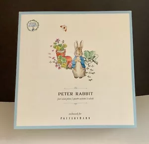Pottery Barn Peter Rabbit Salatteller Set/4 Beatrix Potter Ostern ~ Neu im Karton - Bild 1 von 7