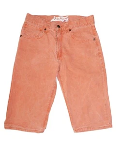 Denizen Levi's Boys Size 16 Orange Rinse Denim 218 Slim Straight Fit Jean Shorts - Picture 1 of 3