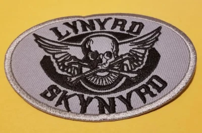 THEPATCHGUY LYNYRD SKYNYRD Band Worldwide Ship Embroidered Patch approx 2.75X3.75"