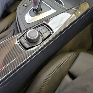 For BMW 3 Series F30 2012-2018 Inner Multimedia Panel Frame Cover Carbon Fiber