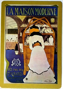 Maurice Biais Vintage Original La Maison Moderne Verkerke Card 1975 - Picture 1 of 3