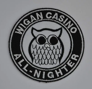 Wigan Casino All-Nighter Northern Soul Iron On/Sew On Patch - Picture 1 of 1