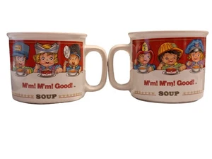 Campbells Soup Kids Tasse Paar 1993 M'm! M'm! Gut! Spruch - Bild 1 von 7