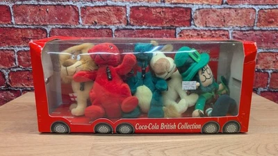 Vintage Coca-Cola British Collection Limited Edition Plush Set in Box - Image 1 of 4