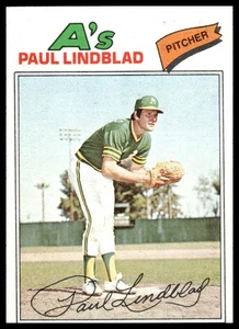 1977 Topps #583 Paul Lindblad MINT Oakland Athletics - Picture 1 of 2