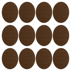 Iron-on Patches 12 Pack Velvet Elbow Knee Patches Oval Repair Patches Kit for... - Picture 1 of 6