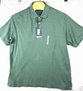 Roundtree & Yorke Poloshirt Herren 2XL Grün Supima Baumwolle Meliert Classic Fit - Bild 1 von 12