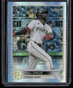 2022 Topps Chrome #128 Oneil Cruz Prism Refractor Rookie RC - Picture 1 of 2