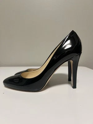JIMMY CHOO черный лакированная кожа насос каблуки ЕС 37 США 7 - Изображение 1 из 4