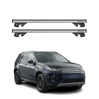 Barras transversales de techo de aluminio para Land Rover Discovery Sport 2015-2019 gris Foto 1 de 4