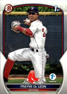 2023 Bowman 1st Edition Fraymi De Leon #BPPF-97 Boston Red Sox 27P - Image 1 of 2