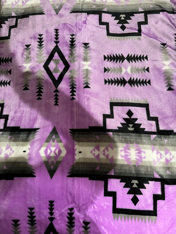 Native American Design Super Soft Plush Reversible Full Size Blanket - Image 1 of 1