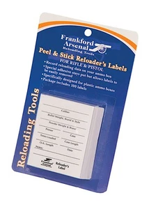 FA Pistole und Rfl Reloader Etiketten - 100 Stück FR-202364 - Bild 1 von 2