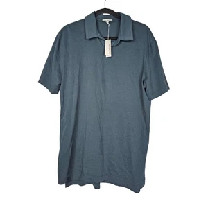 NUEVO Polo Estándar James Perse 3 Verde Laurel Informal Grapa Algodón Supima - Imagen 1 de 5