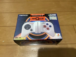PS1 NEGCON WHITE Controller & BOX & Manual NAMCO PlayStation - Picture 1 of 13