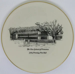 The Hun School of Princeton John Prentiss Poe Hall Vintage Lenox Collector Plate - Picture 1 of 3