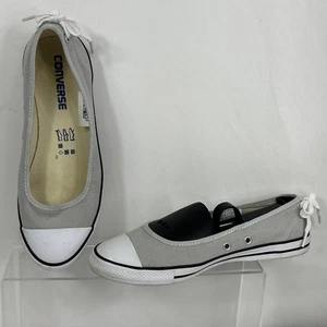 Converse Chuck Taylor All Star zierliche Ballerinas Schuhe Slipper flache Damen 6 grau - Bild 1 von 8