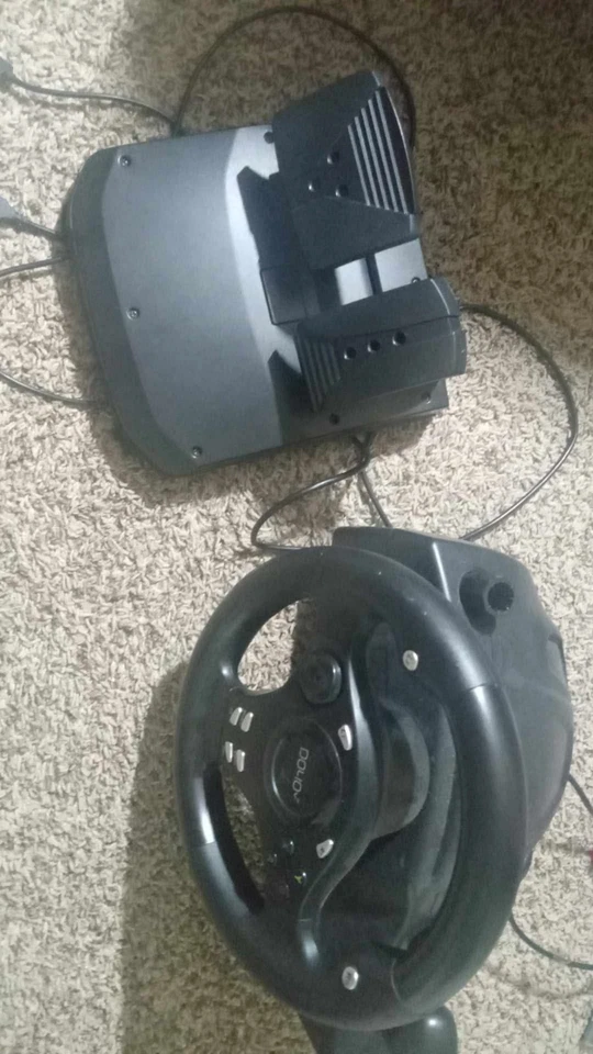 Juego de pedales de volante para juegos funciona con cualquier consola PC, XBOX, PS4-5 y más Foto 1 de 1