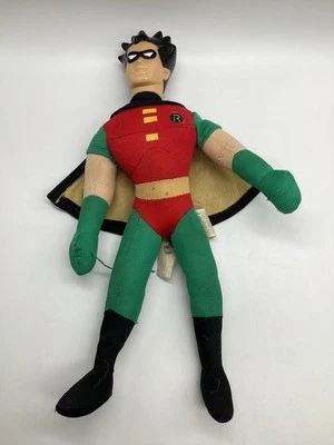 Cabeza de vinilo de peluche Robin Batman serie animada 1998 Play by Play Foto 1 de 3