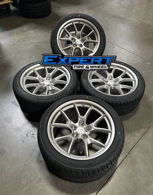 20x9.5 20x11 SILVER SRT ANV ED. SRT HELLCAT WHEELS RIMS TIRES CHARGER CHALLENGER - Image 1 of 3