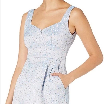 Vestido vaina Nanette Lepore azul pálido rosa picante bolsillos talla 0 venta al por menor $348 Foto 1 de 4