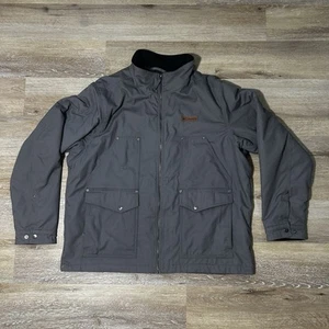 Columbia Canvas Jacke Herren XL Fleece gefüttert Full Zip Outdoor Wandern grau Chore - Bild 1 von 14