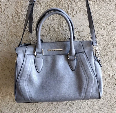 Steve Madden Gris Bolso de Mano DO324125 PVC Bolso de Hombro Bandolera Cartera con Monedero Foto 1 de 4