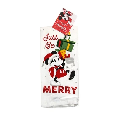 Pack de 2 toallas de cocina Disney Mickey Mouse Navidad Just Be Merry 16 x 26 Foto 1 de 4
