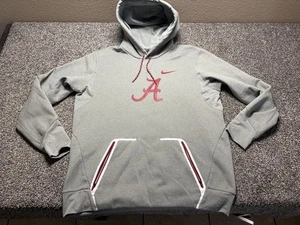 Nike Alabama Hoodie Herren Large Crimson Tide Therma-Fit Reißverschlusstaschen grau - Bild 1 von 12