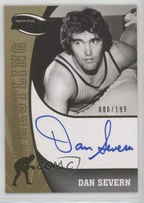 2009 Press Pass Fusion Signatures Gold /199 Dan Severn #SS-DS Auto - Image 1 of 2