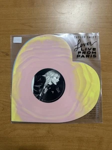 Taylor Swift Lover (Live From Paris) Heart Shaped Vinyl LLFP - Picture 1 of 2