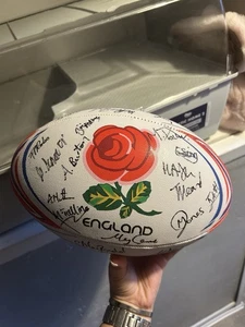 Womens England Signed Rugby Ball - Picture 1 of 5