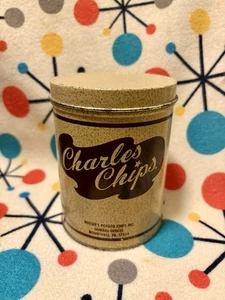 Vintage Charles Chips Probe Mini Kartoffelchip Blechdose Collectors Edition 4,75" - Bild 1 von 5