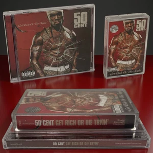 •50 CENT - GET RICH OR DIE TRYING• ~2003 OG PRESSINGS~ (CD & CASSETTE TAPE) - Bild 1 von 10