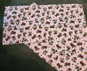 Selbstgemachte King Queen Baumwolle Kissenbezüge Winter Kiefer. zapfen weihnachten - Bild 1 von 4