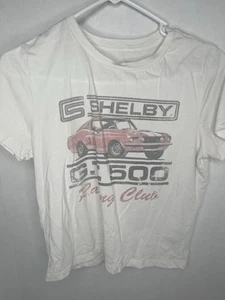 Ford Shelby Racing Tshirt White Youth Large - Picture 1 of 4
