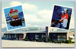 Postal Brook's House of BAR-B-Q's The Family Restaurant Oneonta Nueva York - Imagen 1 de 3