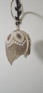 Damen Perlen Diamant Runde Kugel Clutch Handtasche Perlen Abendtasche Umhängetasche - Bild 1 von 5