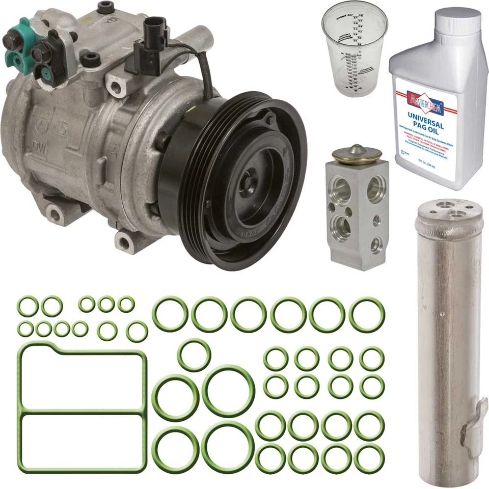 Compresor de aire acondicionado Omega para Kia Sportage 2005 2006 2007 con kit de reparación de aire acondicionado TCP Foto 1 de 1