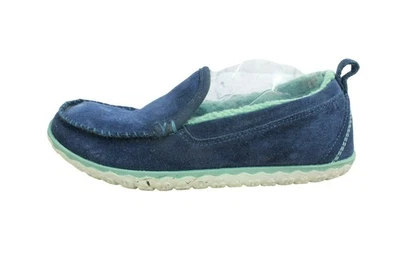 Zapatillas de mocasín de montaña forradas de lana de gamuza azul LL Bean para mujer talla 9 M Foto 1 de 4