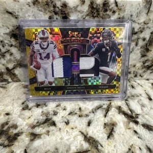 2024 Panini Select Multi Verse GOLD Stefon Diggs Dual Patch /10 (Bills/Texans) - Picture 1 of 2