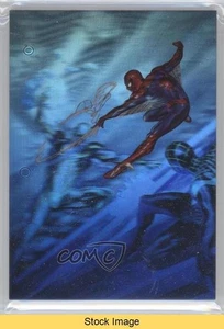 2017 Fleer Ultra Marvel Holoblast Holograms Spider-Man / Iron Man READ 01hi - Picture 1 of 3