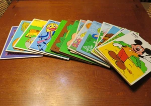 Vintage Posten 15 Playskool Holzpuzzle My Little Pony, Jack & The Beanstalk - Bild 1 von 22